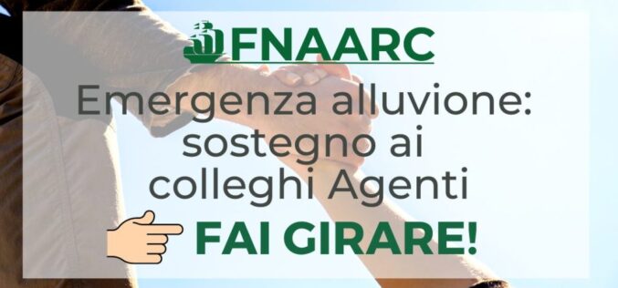 FNAARC Emergenza alluvione: sostegno ai colleghi agenti