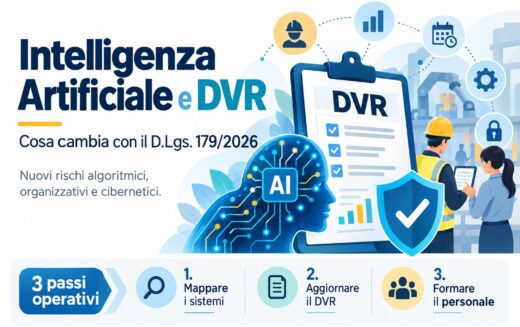 Intelligenza Artificiale e DVR: cosa cambia con il D.Lgs. 179/2026