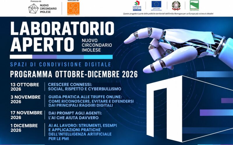 Laboratorio Aperto Imola: quattro incontri gratuiti su digitale, sicurezza online e intelligenza artificiale